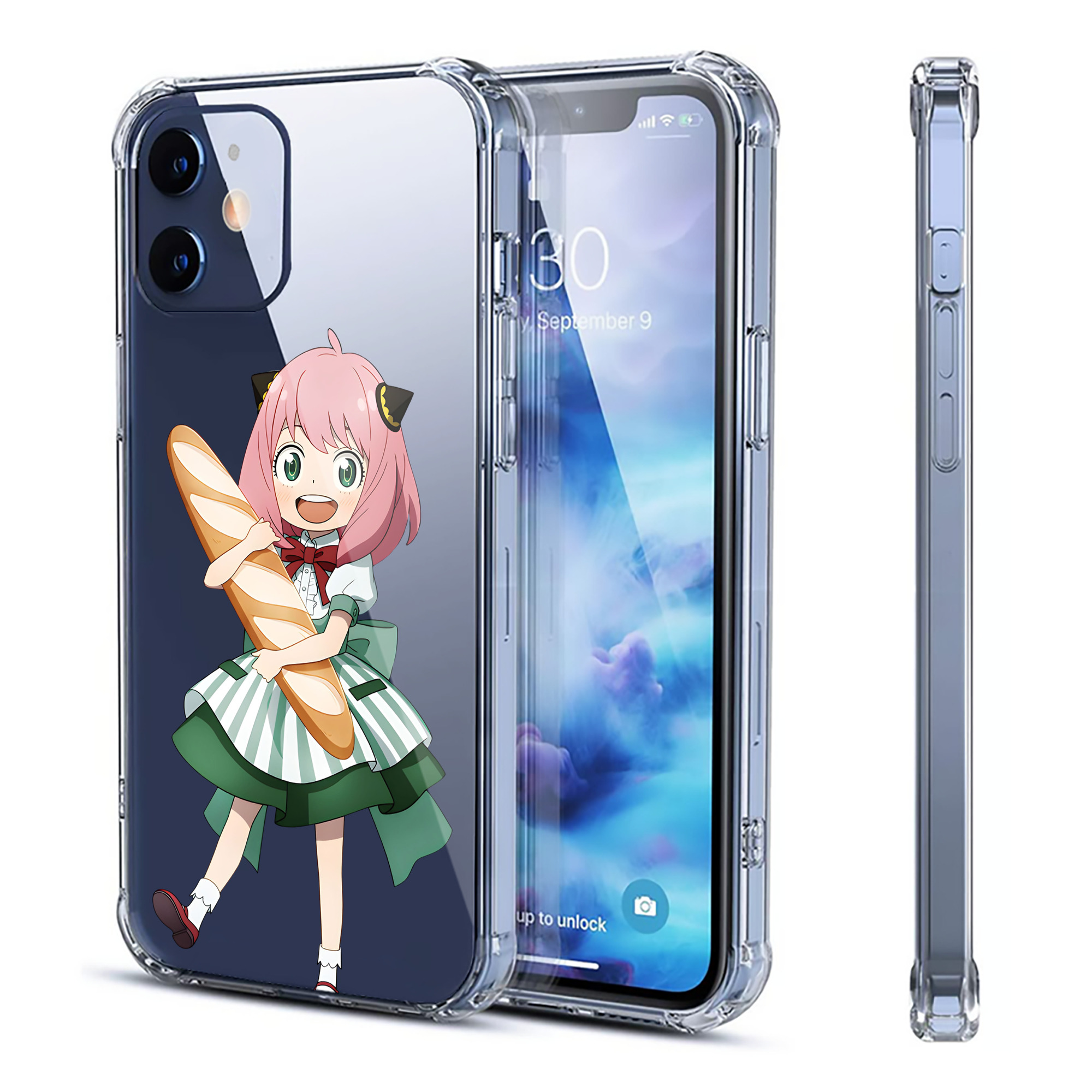 （画像用） SPY×FAMILY间谍家家酒 【iPhone 12シリーズ対応】透明スマホケース（クリアソフトケース）